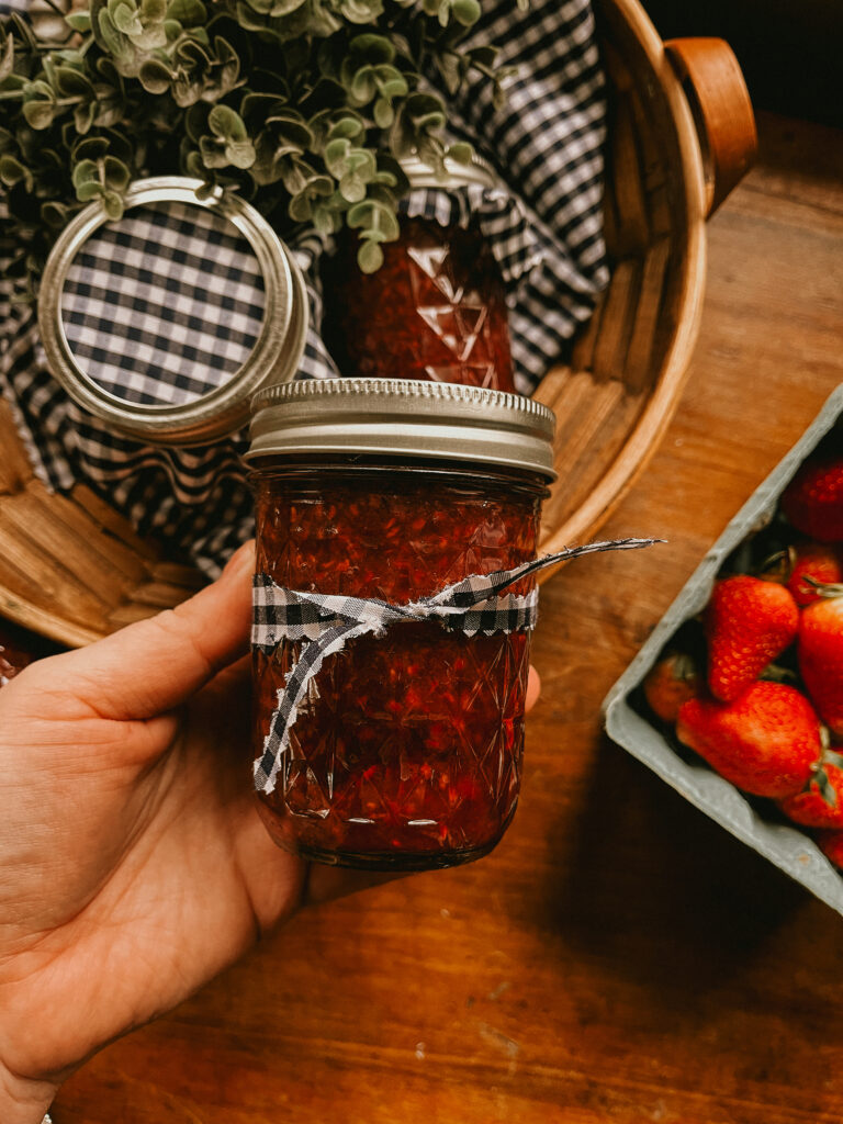 Home-canned vegetables in mason jars
